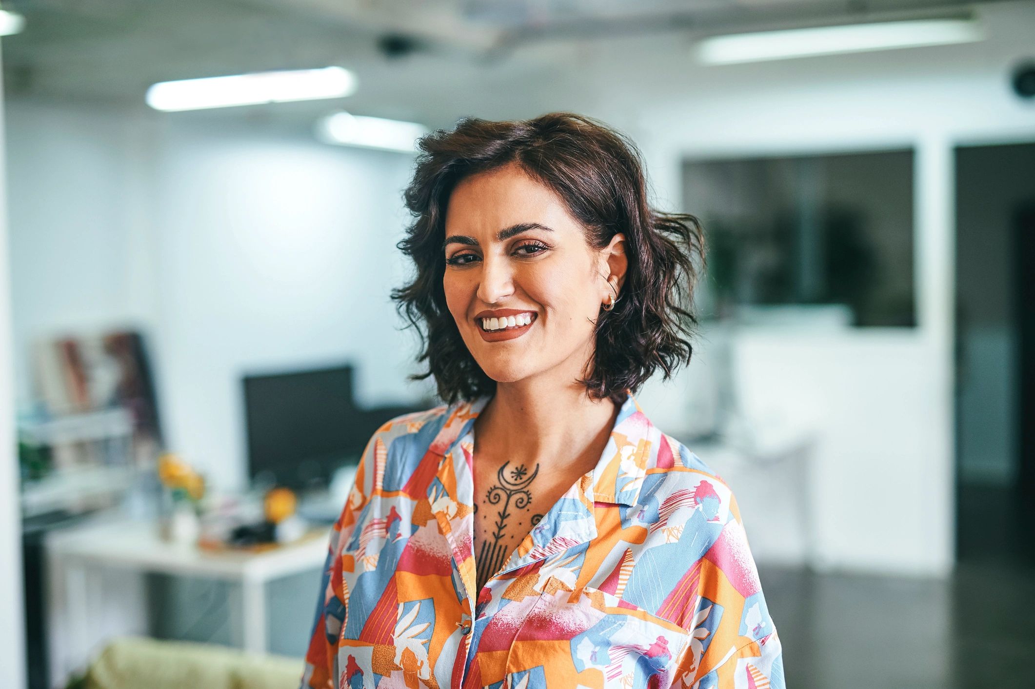 customer testimonial business portrait AI marketing